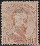 Spain 1872 Characters 40 CTS Brown Edifil 125